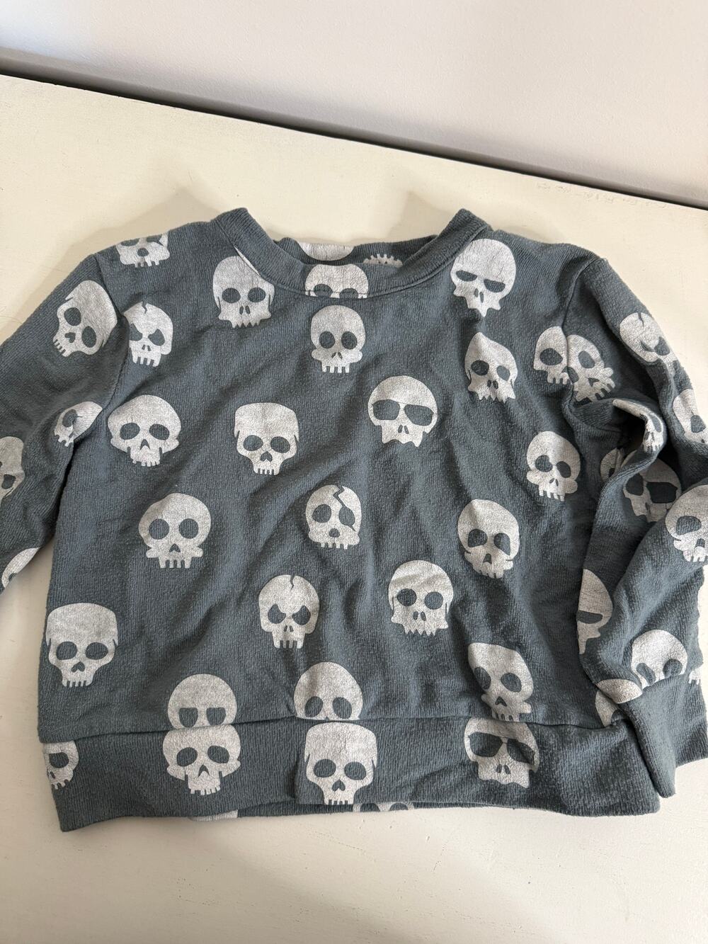 Chaser Skull Kids Crewneck Sweatshirt 3T Boys